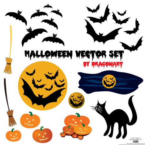 free vector Halloween Vector Set